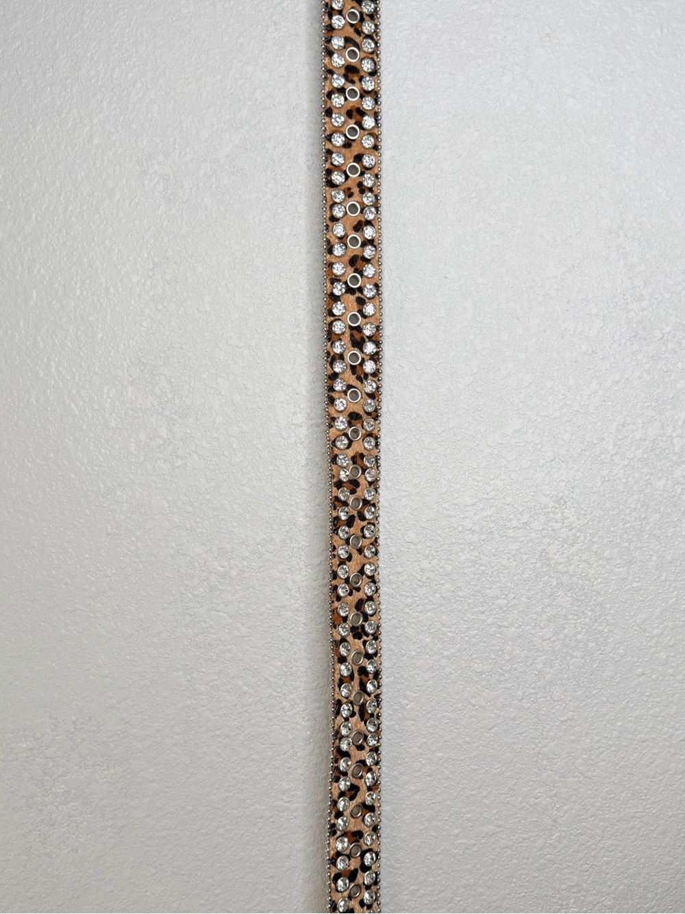 Leopard Print Rhinestone Western Belt - Bling Accent cowgirl - Picture 8 of 8